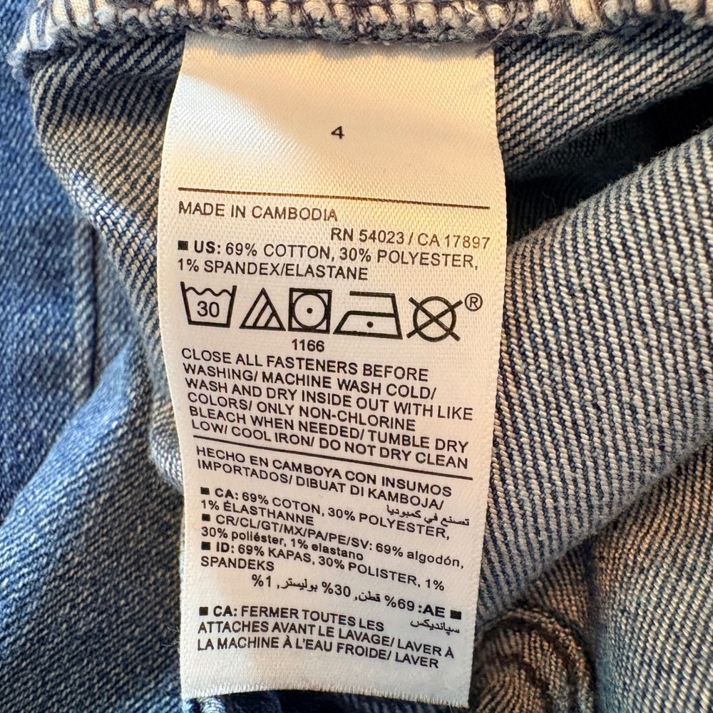 Old Navy Wow Flare Jeans Womens 4 Blue High Rise Stretch Denim Bell Bottoms - Picture 5 of 9
